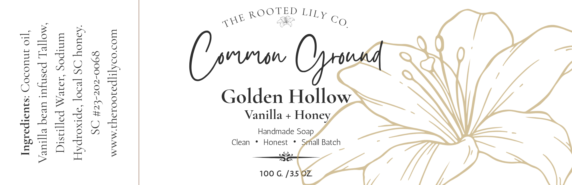 Common Ground - Hand & Body Soap - Golden Hollow